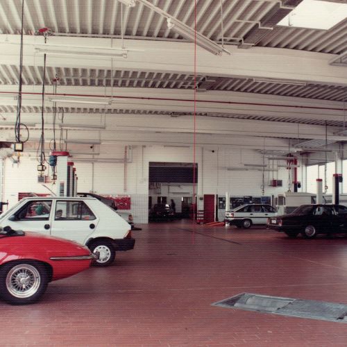 Auto Weller-Werkstatt anno 1985